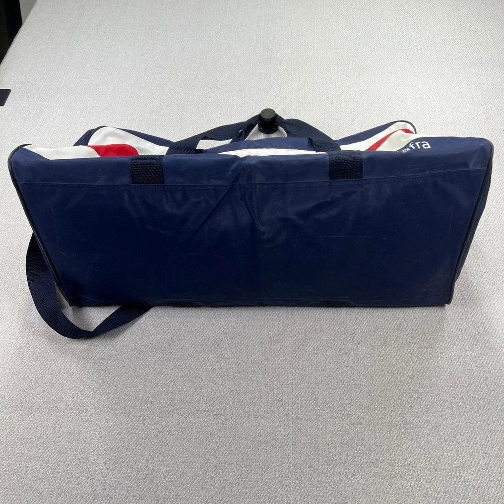 VTG 90s Jafra Promo Duffle Bag USA Patriotic Gym Bag Colorblock Olympics Retro